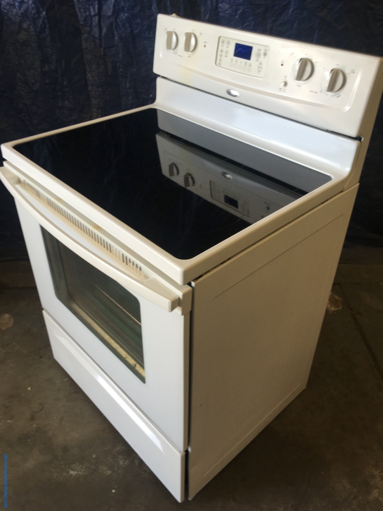 Large Images for 30″ FreeStanding White Whirlpool SelfCleaning Glass