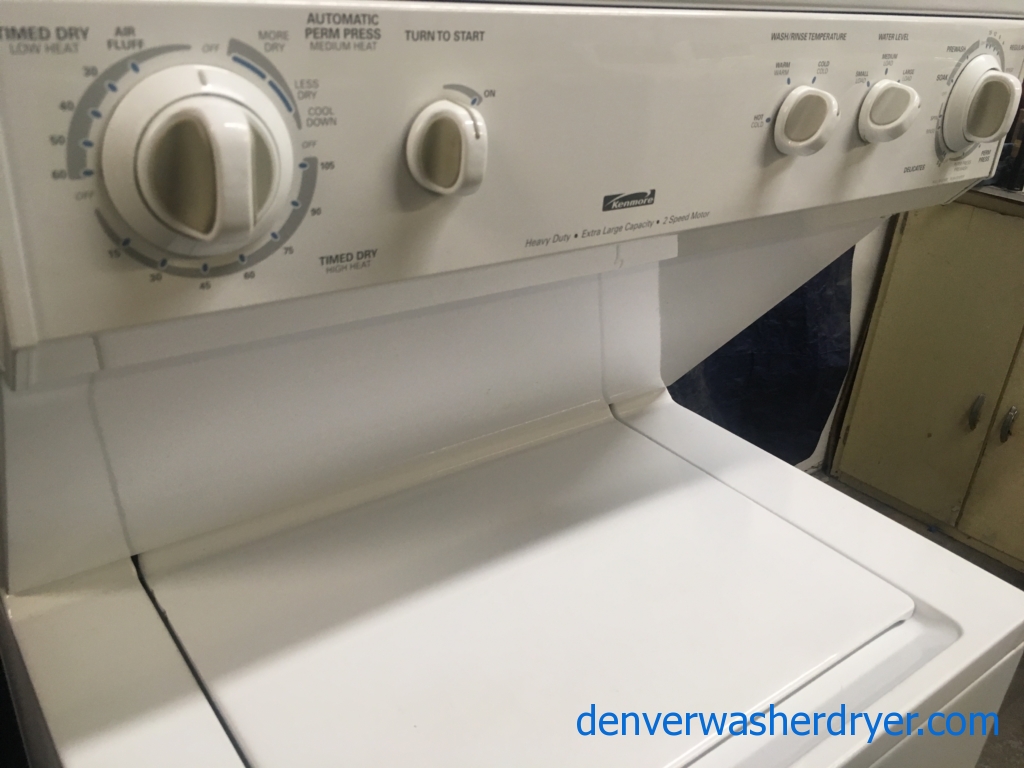 Quality Refurbished Heavy-Duty 27″ Frigidaire Laundry Center w/Electric Dryer, 1-Year Warranty