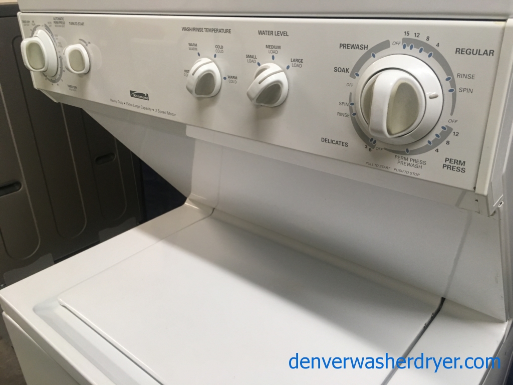 Quality Refurbished Heavy-Duty 27″ Frigidaire Laundry Center w/Electric Dryer, 1-Year Warranty