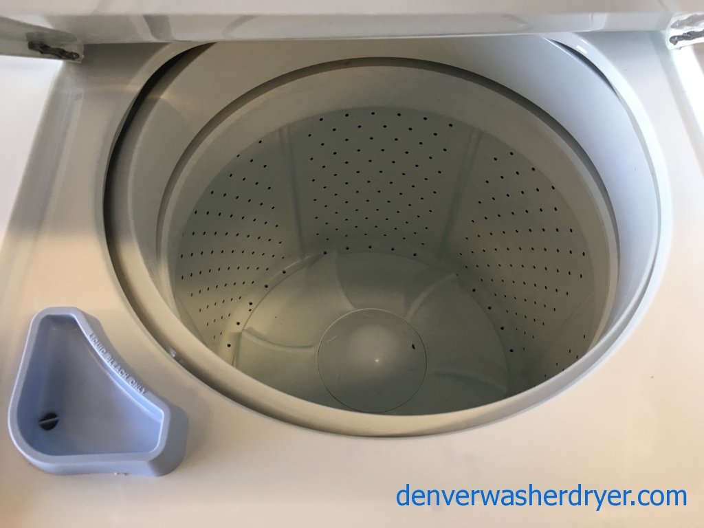 Quality Refurbished Frigidaire 27″ Stacked Electric Laundry Center, 1-Year Warranty