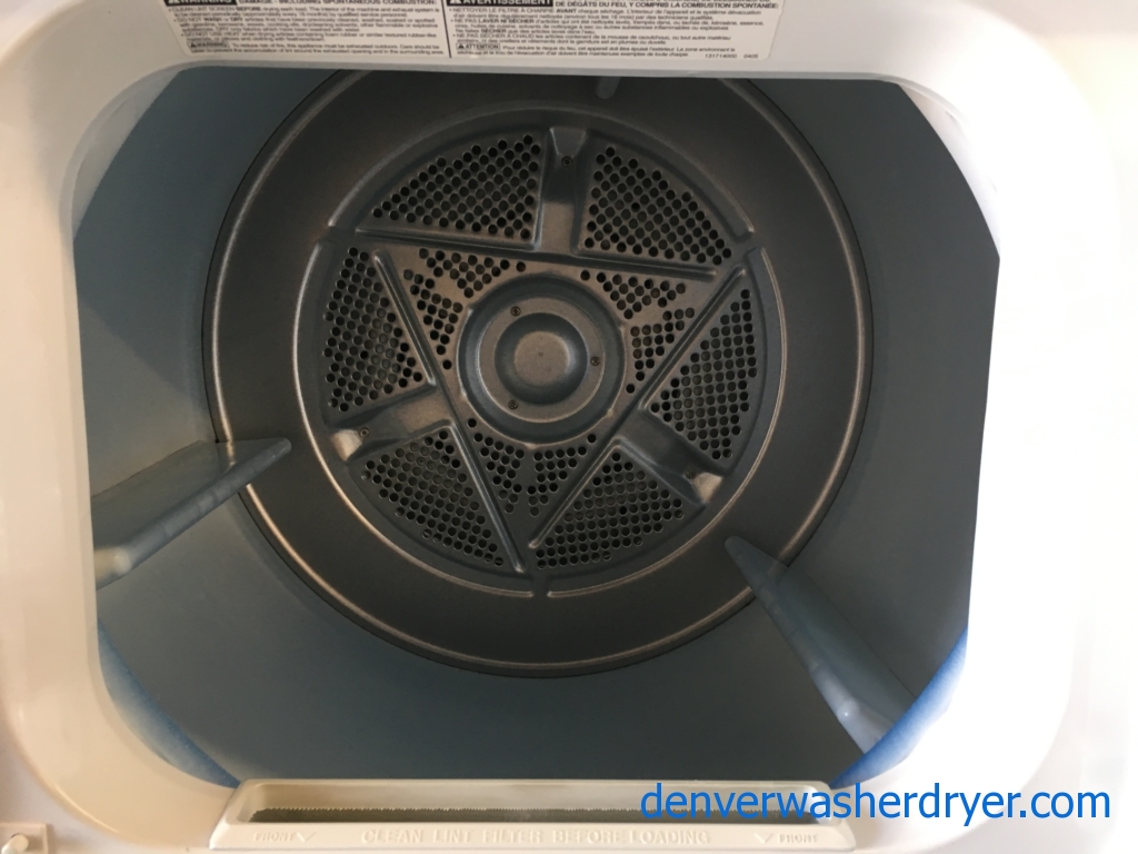 Quality Refurbished Frigidaire 27″ Stacked Electric Laundry Center, 1-Year Warranty