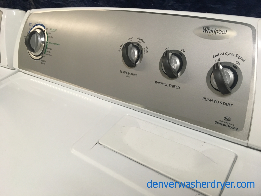 Large Images for 27″ HE Whirlpool TopLoad Washer w/QuickWash & HE