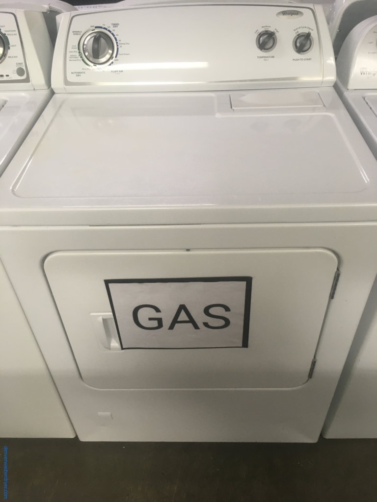 Large Images for 29″ Quality Refurbished Whirlpool *GAS* Dryer, 1Year
