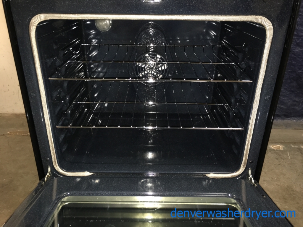 BRAND-NEW Stainless Samsung Glass-Top 30″ Free-Standing Self-Cleaning Convection Electric Range, 1-Year Warranty