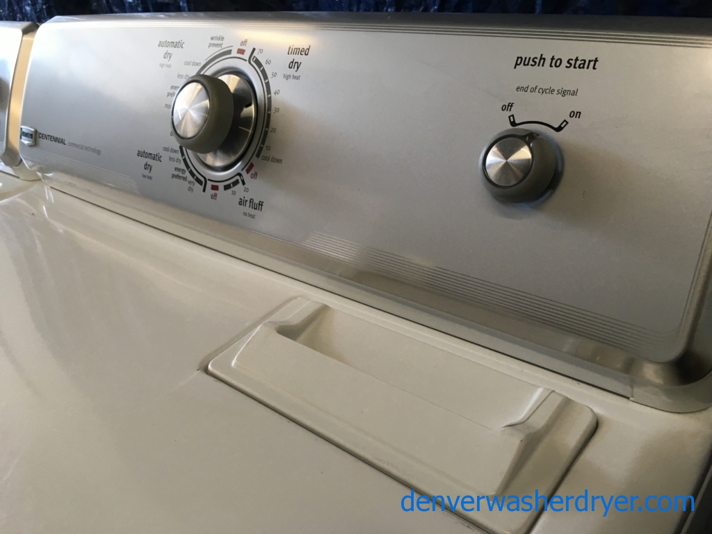 27″ Maytag Centennial Series ENERGY STAR Top-Load Washer & Electric Dryer Set, 1-Year Warranty