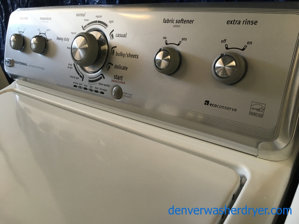 Large Images for 27″ Maytag Centennial Series ENERGY STAR TopLoad