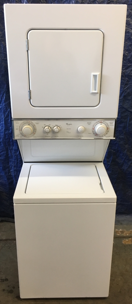 Quality Refurbished 24″ Whirlpool Thin-Twin Electric Laundry Center, 1-Year Warranty