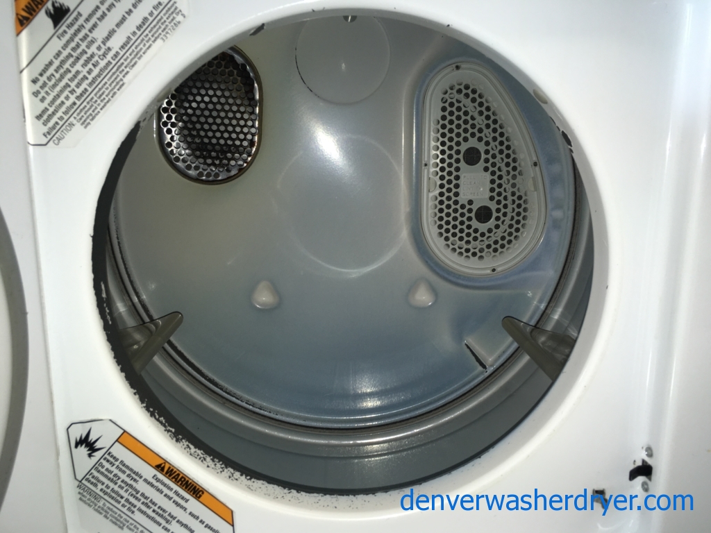 Quality Refurbished Whirlpool 24″ Thin-Twin Electric Laundry Center, 1-Year Warranty