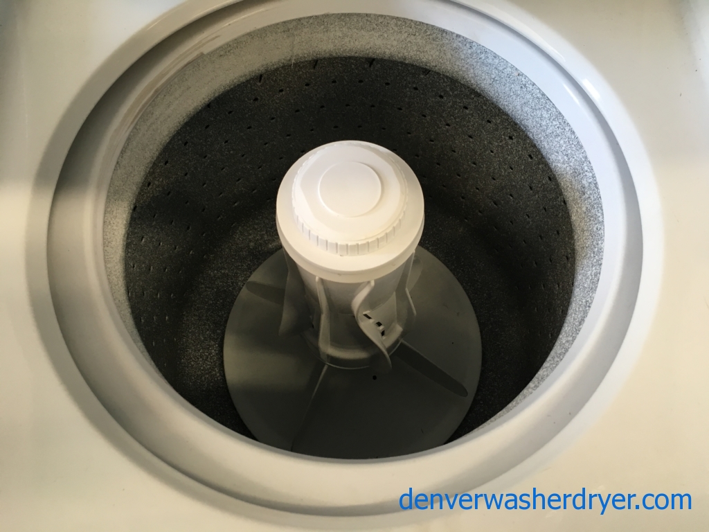 Quality Refurbished Whirlpool 24″ Thin-Twin Electric Laundry Center, 1-Year Warranty