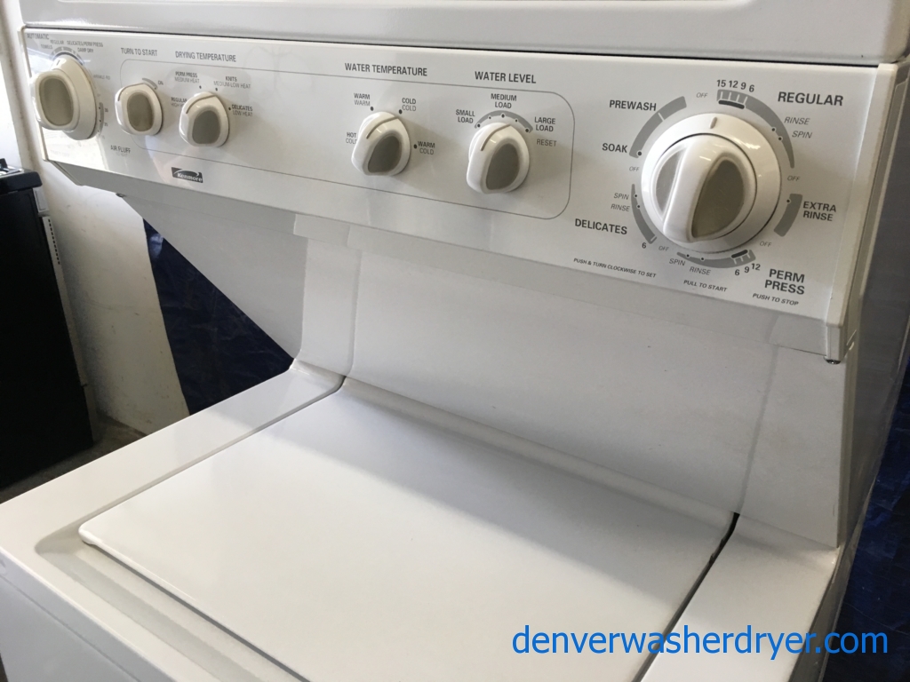 Quality Refurbished Heavy-Duty 27″ Kenmore Laundry Center w/Electric Dryer, 1-Year Warranty