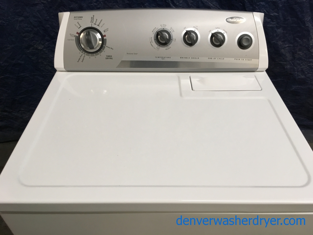 Quality Refurbished 29″ Whirlpool Electric (7.0 Cu. Ft.) Dryer, 1-Year Warranty