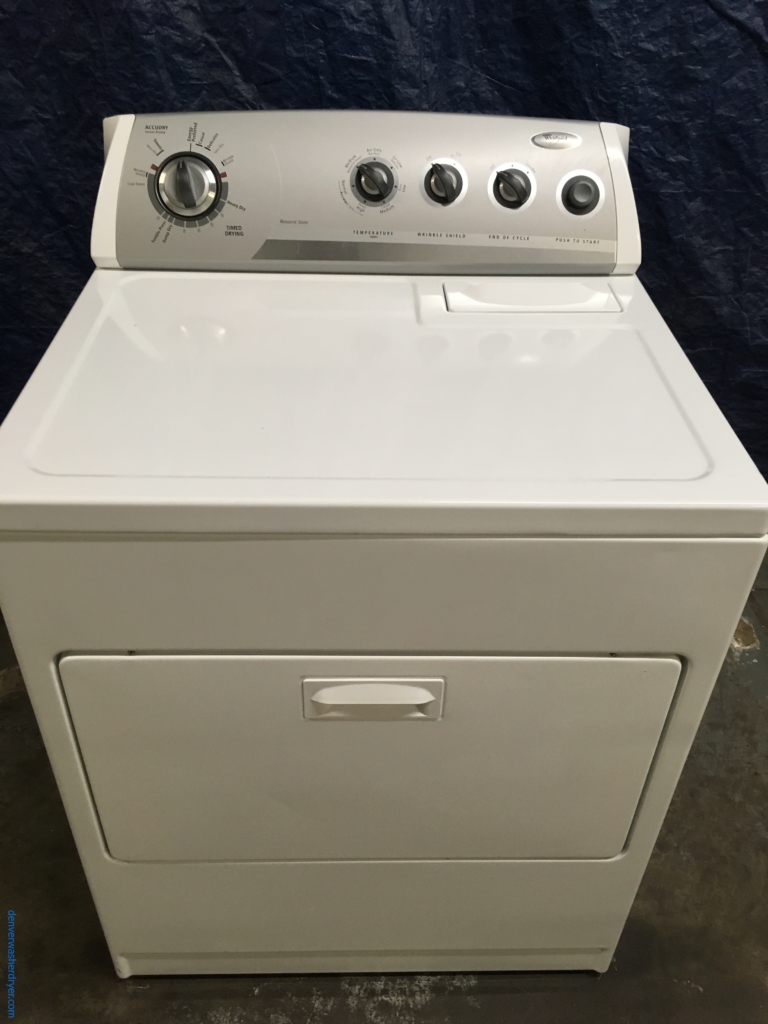 Quality Refurbished 29″ Whirlpool Electric (7.0 Cu. Ft.) Dryer, 1-Year Warranty