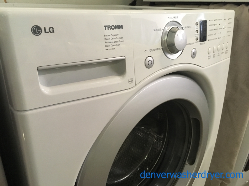 HE Quality Refurbished 27″ LG Front-Load Stackable Direct-Drive Washer, 1-Year Warranty