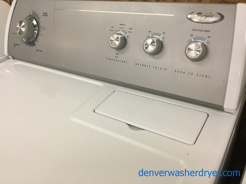 Whirlpool 29″ Quality Refurbished Electric Dryer, 1-Year Warranty