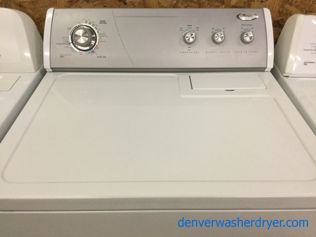 Whirlpool 29″ Quality Refurbished Electric Dryer, 1-Year Warranty