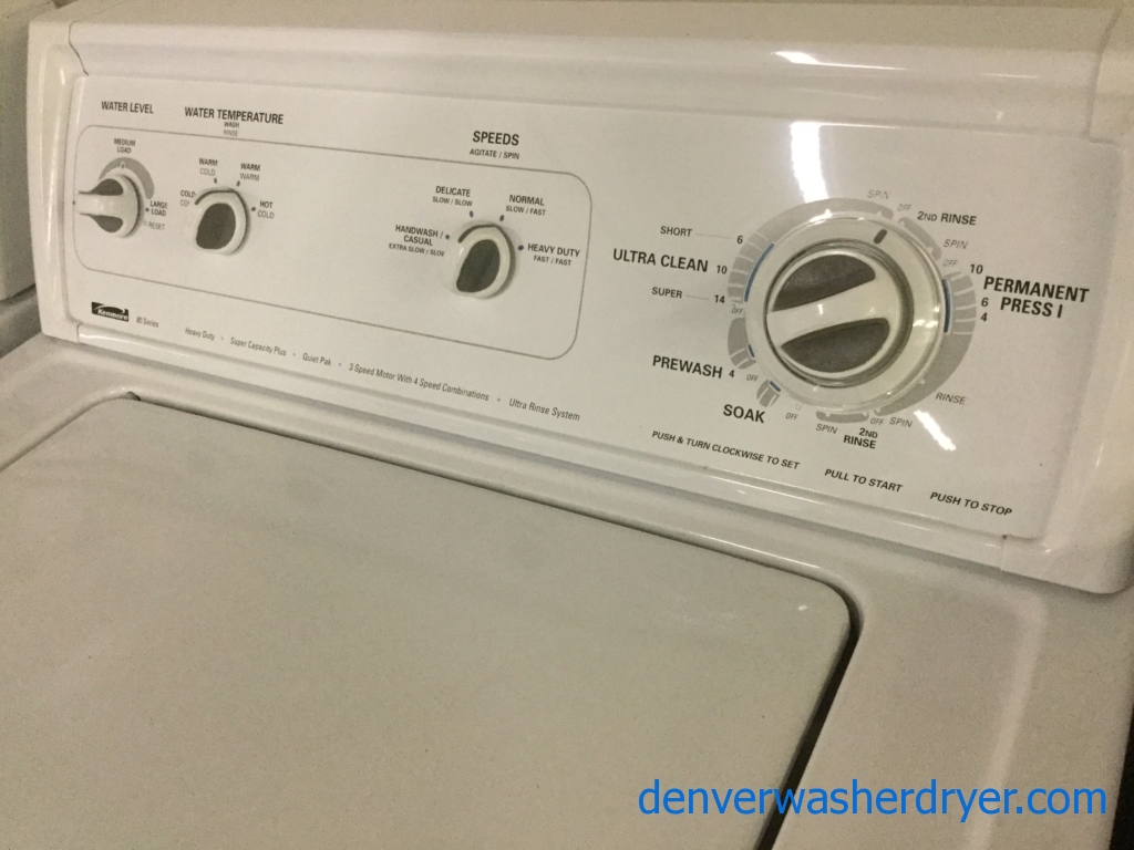 Best Washer Ever Made! 27″ Heavy-Duty Kenmore 80-Series Top-Load Direct-Drive (3.8 Cu. Ft.) Washer w/Agitator, 1-Year Warranty