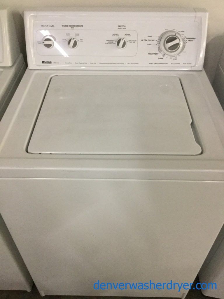 Best Washer Ever Made! 27″ Heavy-Duty Kenmore 80-Series Top-Load Direct-Drive (3.8 Cu. Ft.) Washer w/Agitator, 1-Year Warranty