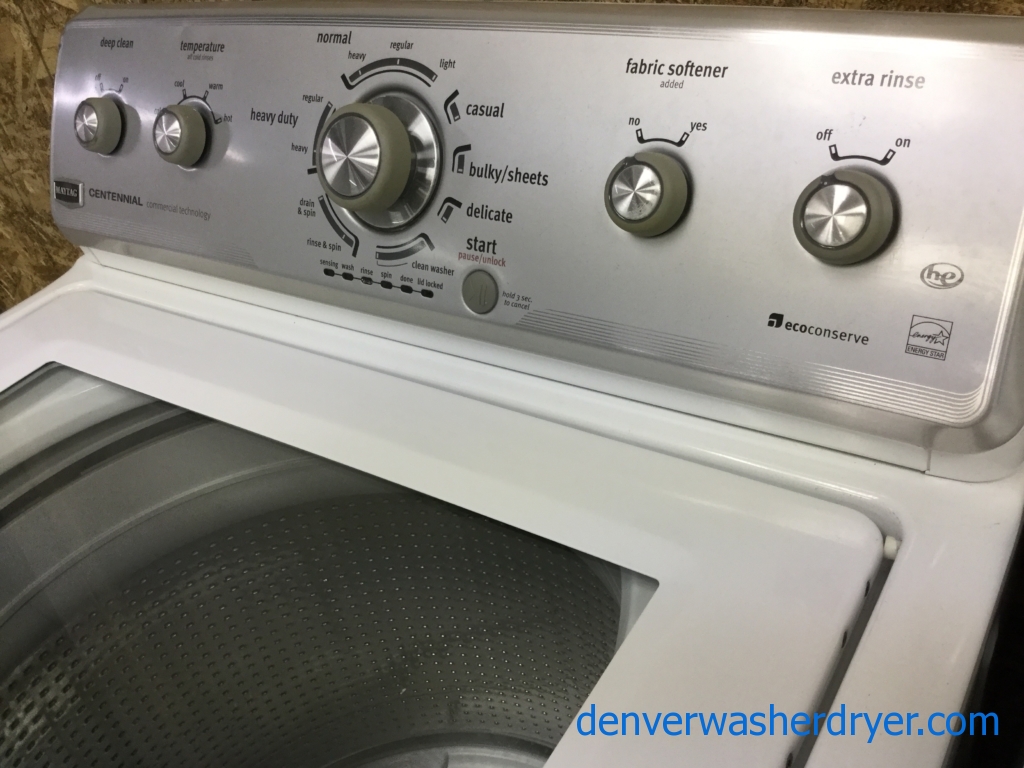 Modern Maytag HE Washing Machine with EcoConserve, Energy Star, 1-Year Warranty!