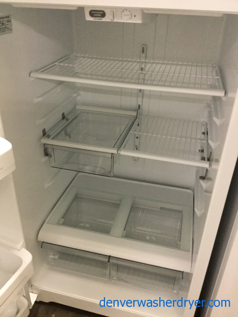 Large Images for GE Top/Bottom Refrigerator, Used, 18 Cu. Ft., Clean