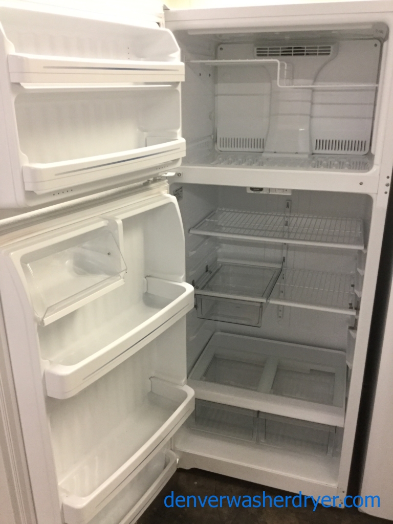 Large Images for GE Top/Bottom Refrigerator, Used, 18 Cu. Ft., Clean