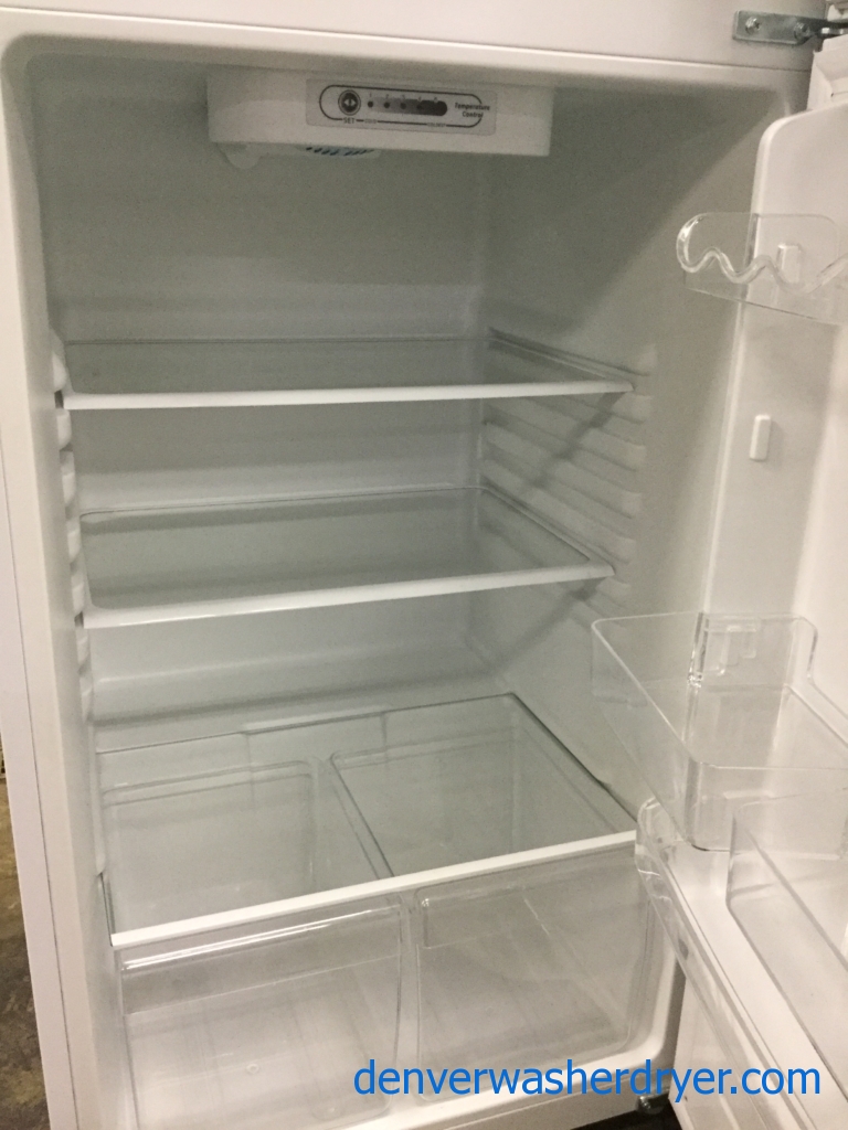 Used White Smaller (10 Cu. Ft.) Refrigerator, Clean and Cold, Insignia (LG), 1-Year Warranty!