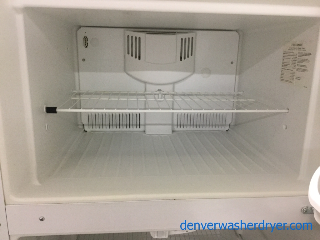 Used Frigidaire Top-Bottom (18 Cu. Ft.) Refrigerator in White,  Clean & Good Working, 1-Year Warranty!