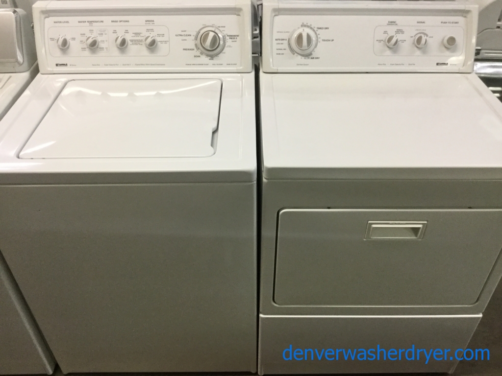 The Best Kenmore 90-Series Set Ever Made, 27″ Top-Load Washer & 27″ Electric Dryer, Quality Refurbished, 1-Year Warranty