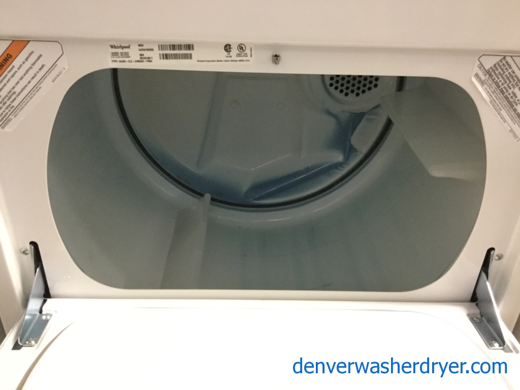 Superb Whirlpool Direct-Drive Washing Machine, Electric Dryer, Full-Sized, Quality Refurbished, 1-Year Warranty