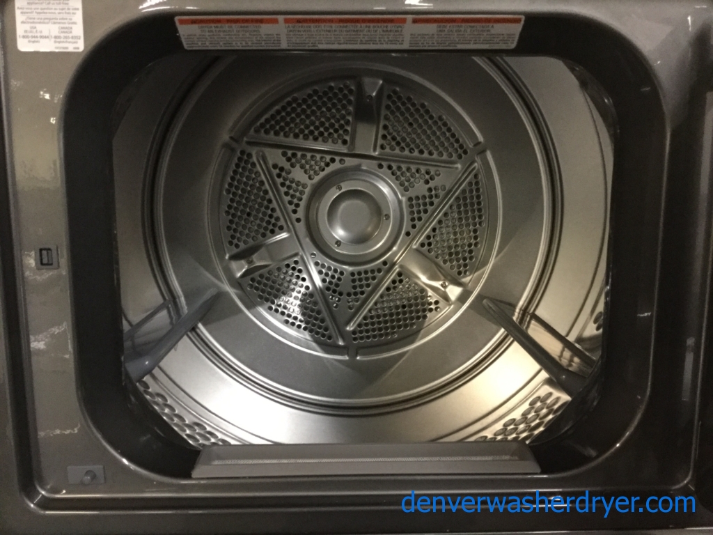 BRAND-NEW 27″ Frigidaire Stacked HE Washer & Electric Dryer (Unitized) Laundry Center, 1-Year Warranty