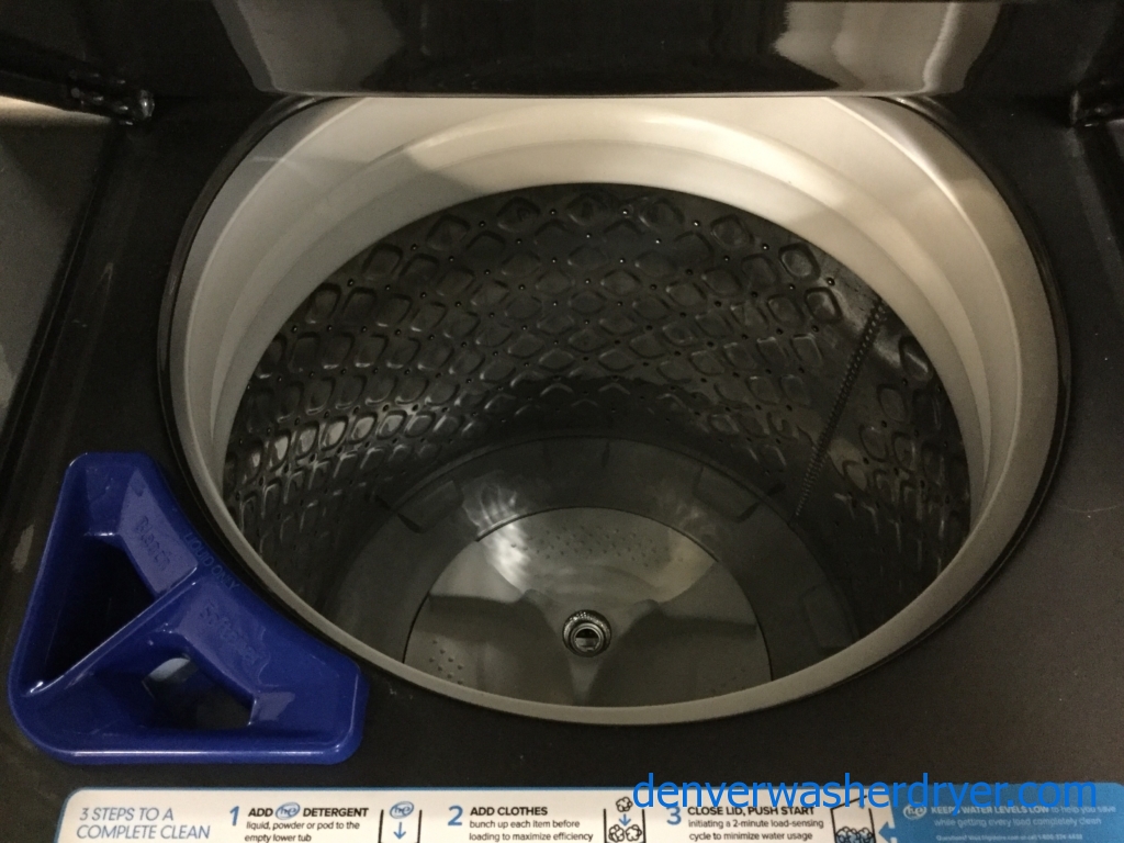 BRAND-NEW 27″ Frigidaire Stacked HE Washer & Electric Dryer (Unitized) Laundry Center, 1-Year Warranty