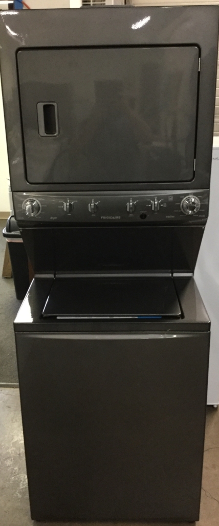 BRAND-NEW 27″ Frigidaire Stacked HE Washer & Electric Dryer (Unitized) Laundry Center, 1-Year Warranty