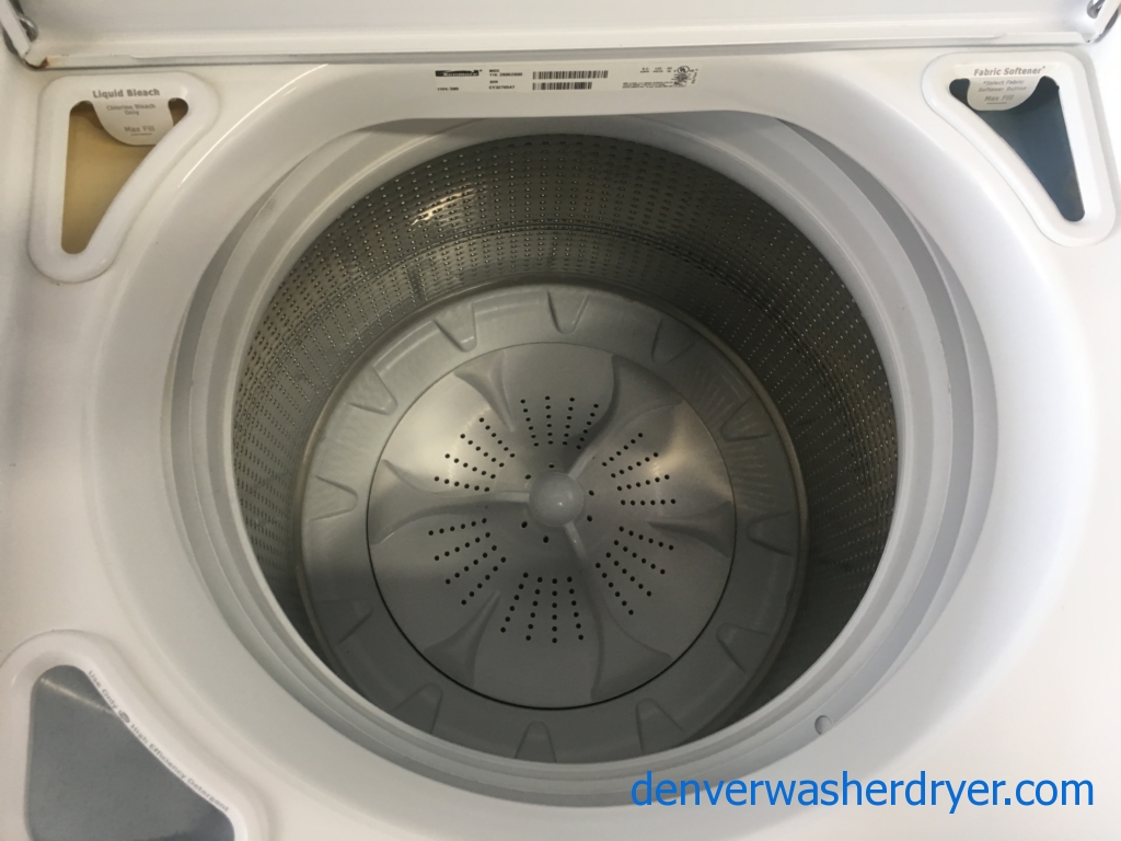 28″ HE Maytag Bravo Top-Load Direct-Drive Washer, 1-Year Warranty