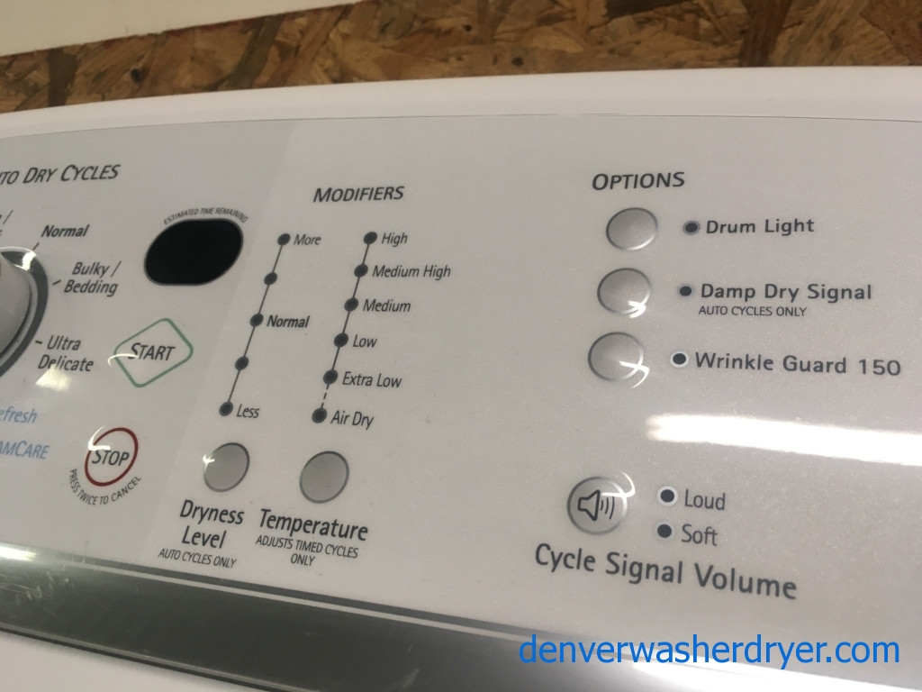 Kenmore Elite Oasis ST Electric Dryer with Steam, Quality Refurbished, 1-Year Warranty