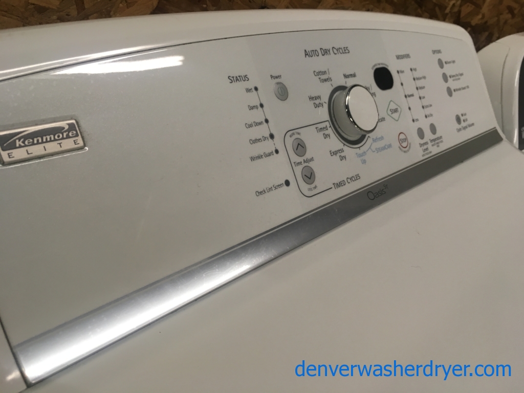 Kenmore Elite Oasis ST Electric Dryer with Steam, Quality Refurbished, 1-Year Warranty