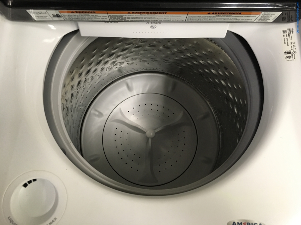 Newer Model Whirlpool Top-Load Direct-Drive Washing Machine, Steam, (4.8 Cu. Ft.)  & Super-Capacity Electric Dryer, 1-Year Warranty