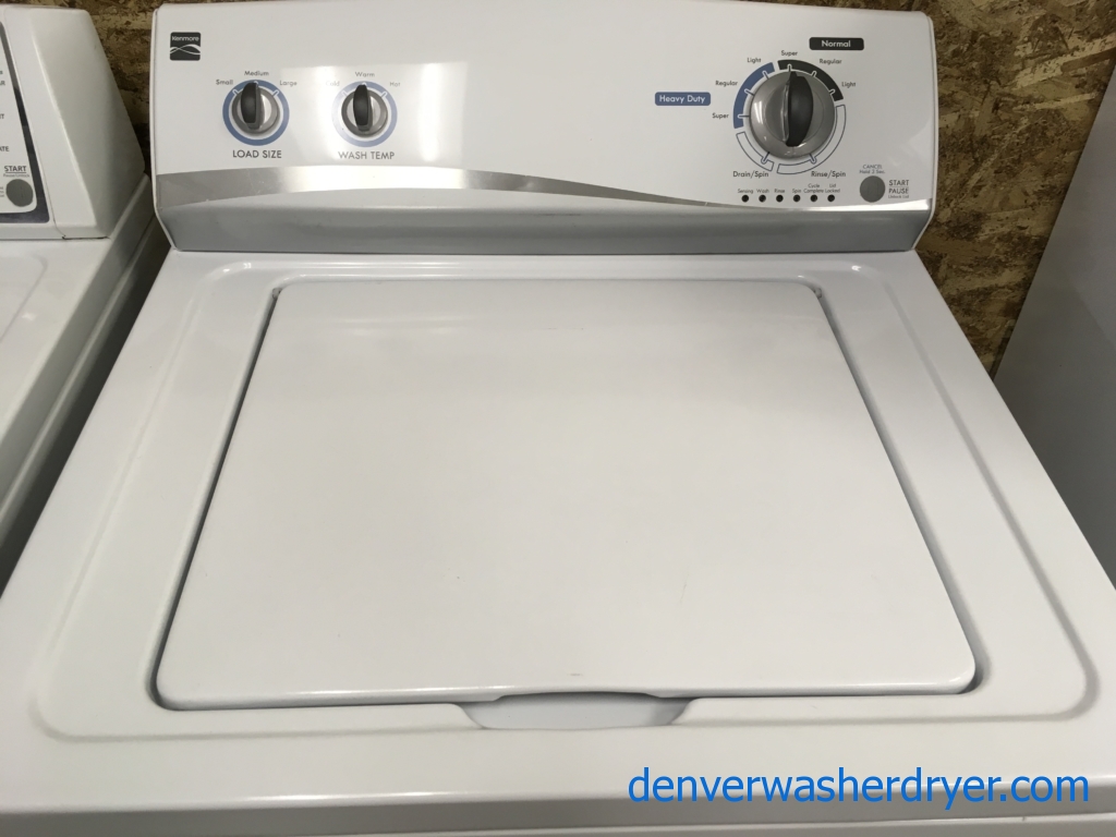 Kenmore (Whirlpool) Top Load Washing Machine, Super Capacity, 1-Year Warranty