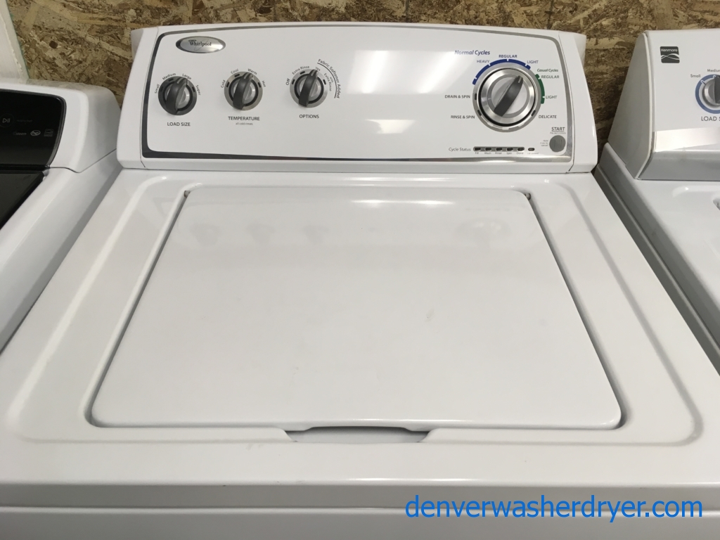 Large Images for Whirlpool TopLoad Washing Machine, 3.4 Cu Ft, Agitator, Clean and Good Working