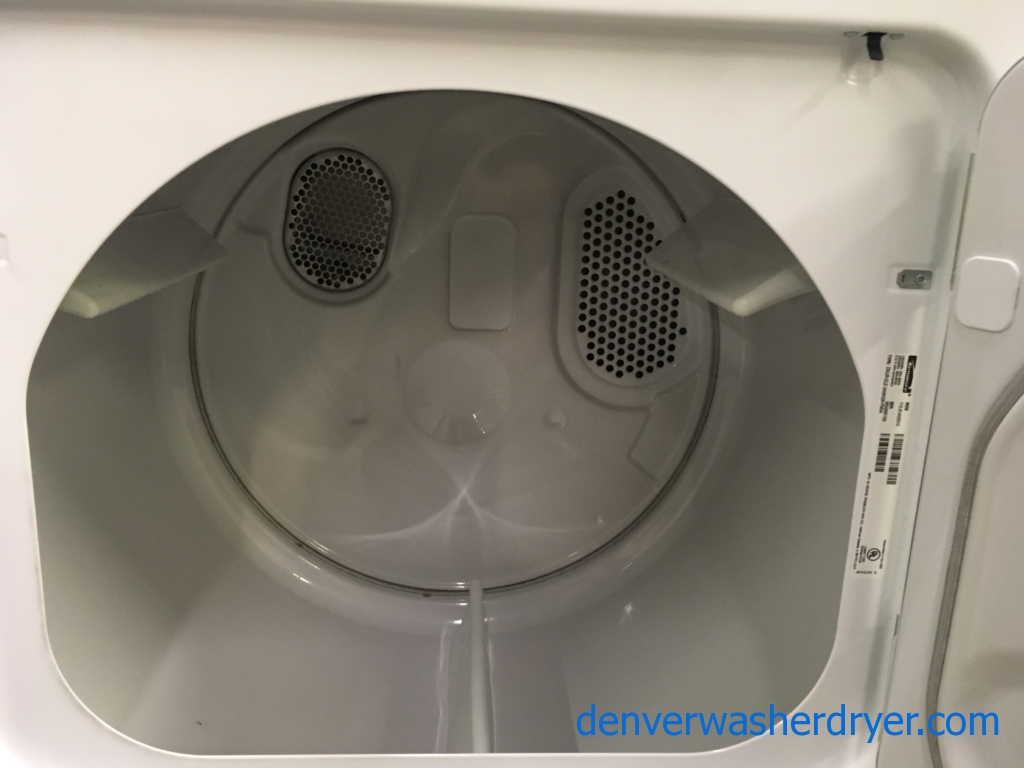Cool Kenmore Top Load Laundry Set, Agitator Washer, Electric Dryer, 1-Year Warranty!