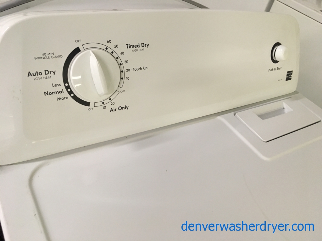 Quality Refurbished HE Kenmore 200-Series Top-Load Washer w/Triple Action Agitator & Electric Dryer, 1-Year Warranty