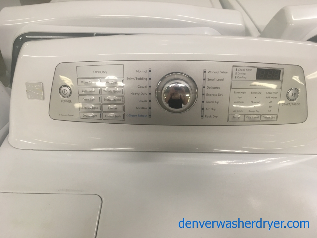 Quality Refurbished Kenmore (LG) Elite HE Top-Load Direct-Drive Washer & Electric Dryer Set, 1-Year Warranty