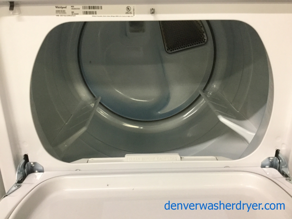 Neat Whirlpool HE Energy-Star Washer, Electric 27″ Dryer, Perfect Set, Quality Refurbished, 1-Year Warranty!