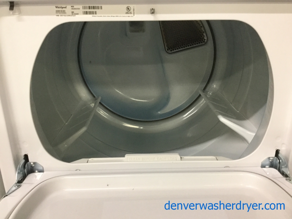 Neat Whirlpool HE Energy-Star Washer, Electric 27″ Dryer, Perfect Set, Quality Refurbished, 1-Year Warranty!