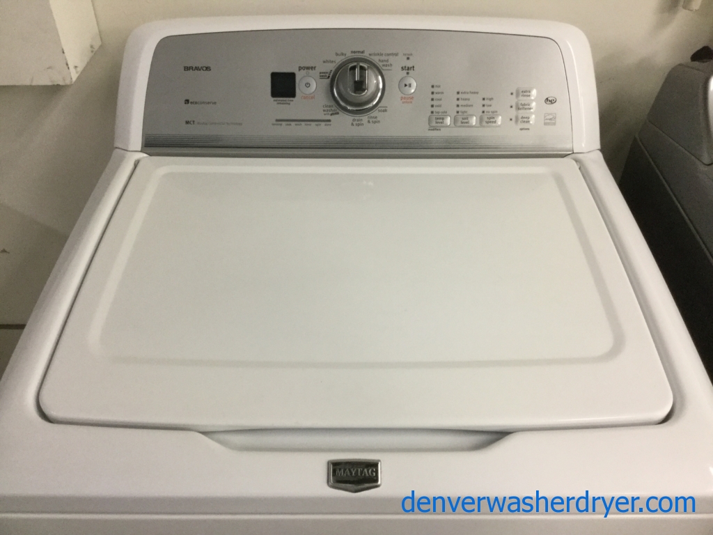 Maytag Bravos Washing Machine, Top-Load, Energy-Star, HE, Commercial Technology, Quality Refurbished, 1-Year Warranty!
