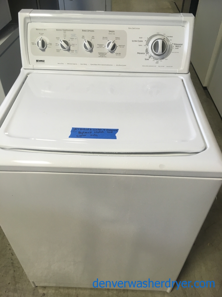 The Best Kenmore 90-Series Set Ever Made, 27″ Top-Load Washer & 27″ Electric Dryer, Quality Refurbished, 1-Year Warranty