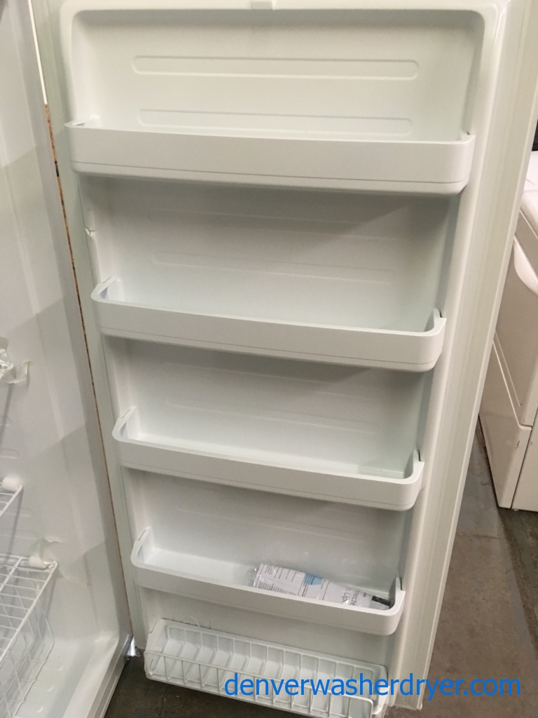 BRAND-NEW 28″ Insignia (13.8 Cu. Ft.) Frost-Free Upright Convertible Freezer/Refrigerator, 1-Year Warranty