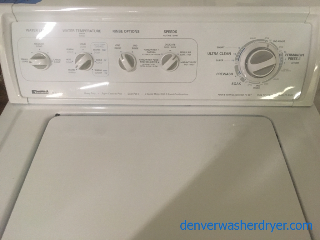 Quality Refurbished Kenmore Top-Load Direct-Drive Washer, 1-Year Warranty