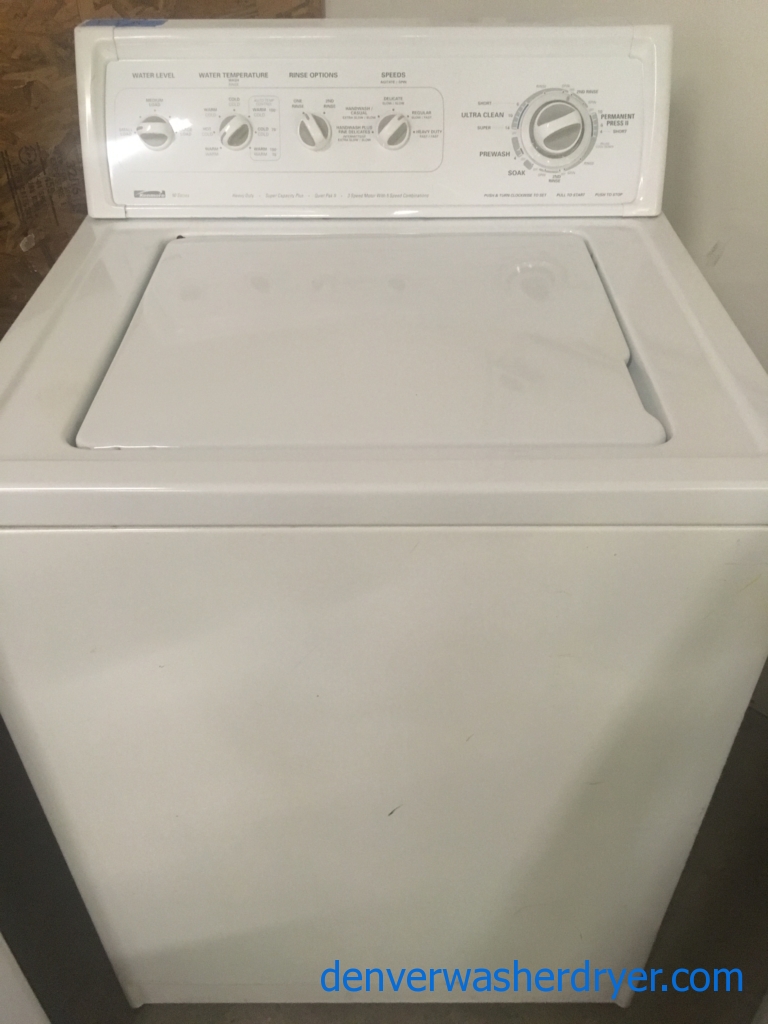 Quality Refurbished Kenmore Top-Load Direct-Drive Washer, 1-Year Warranty