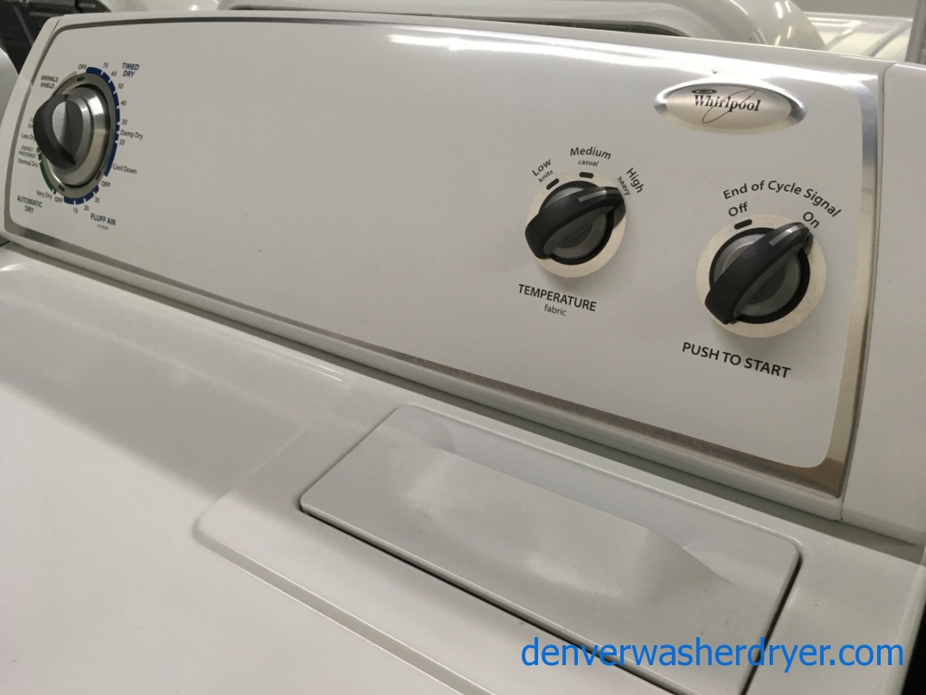 29″ Quality Refurbished Whirlpool Dryer, 1-Year Warranty