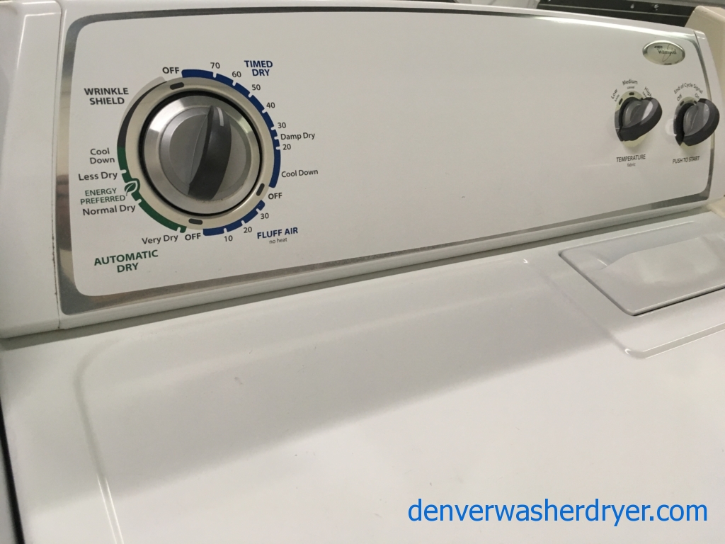 29″ Quality Refurbished Whirlpool Dryer, 1-Year Warranty