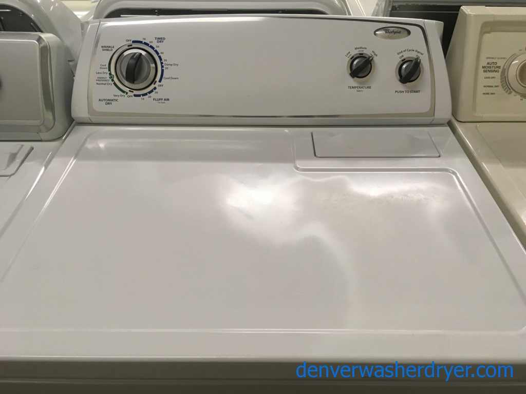 Large Images for 29″ Quality Refurbished Whirlpool Dryer, 1Year